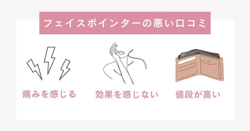 フェイスポインターの悪い口コミ・評価(デメリット)