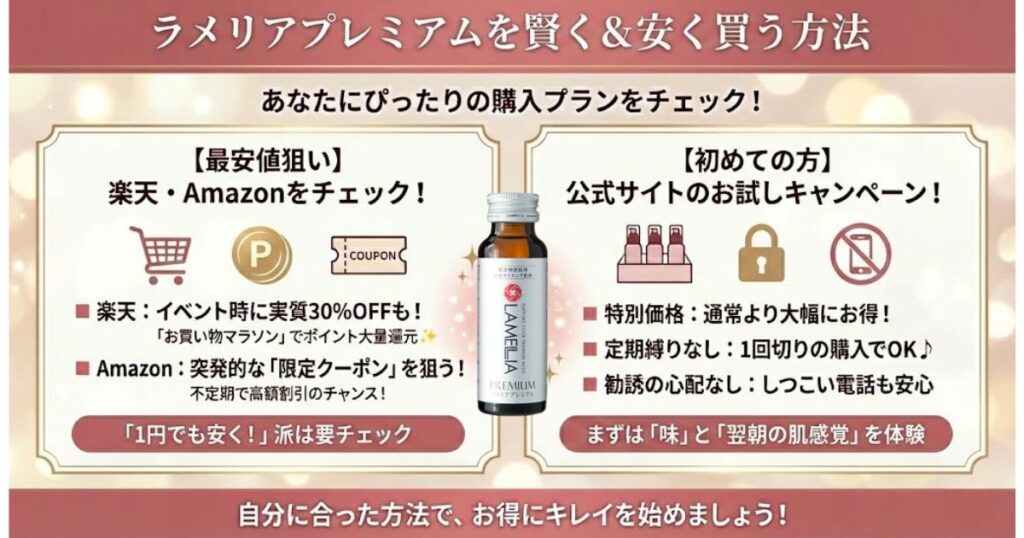 ラメリアプレミアムを安く買う方法は？