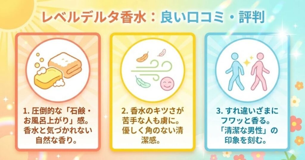 レベルデルタ香水の良い口コミ・評判