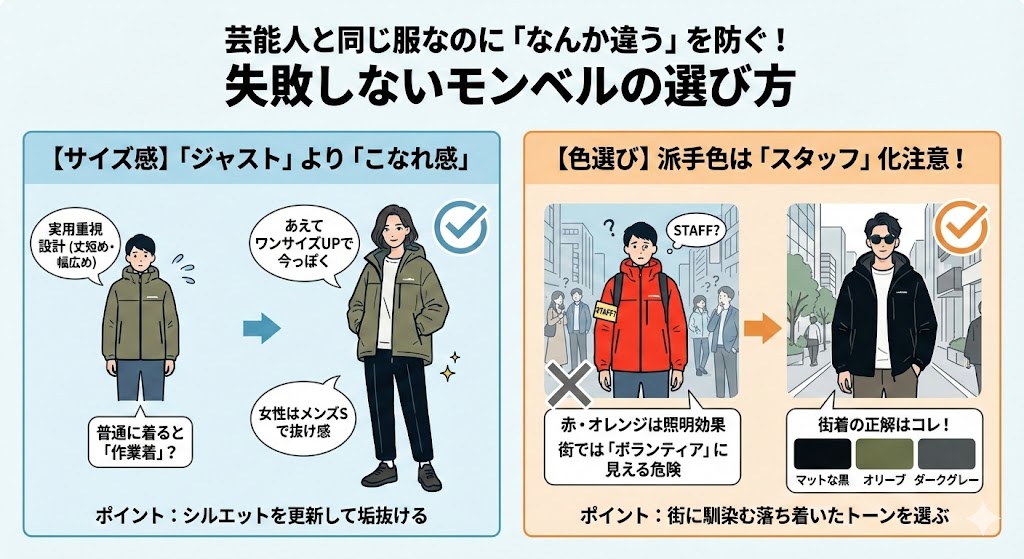 芸能人と同じ服なのに「なんか違う」を防ぐ!失敗しない色・サイズ選び