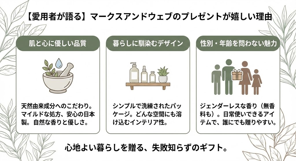 【愛用者が語る】マークスアンドウェブのプレゼントが嬉しい理由