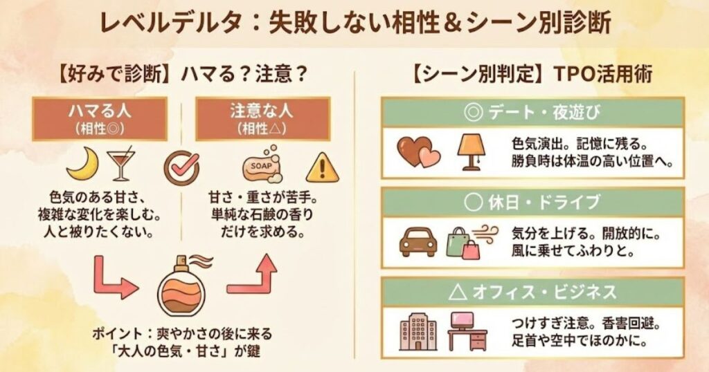レベルデルタで「失敗」しない相性チェック