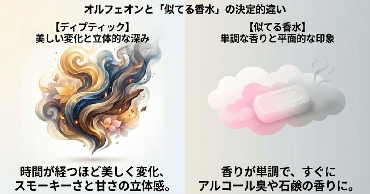 ディプティックオルフェオンと「似てる香水」の決定的な違い