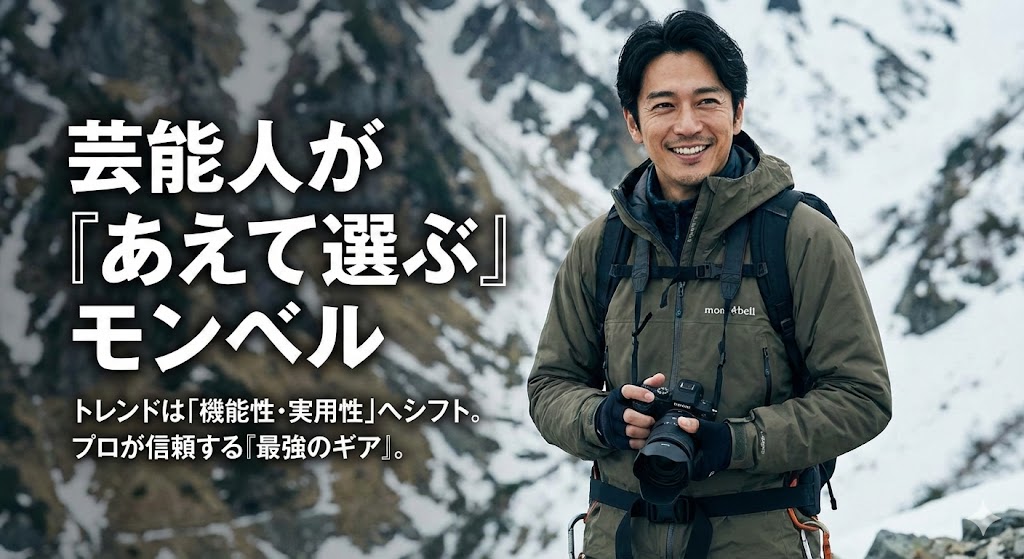 結論:モンベルは「あえて選ぶ」おしゃれな芸能人が多い