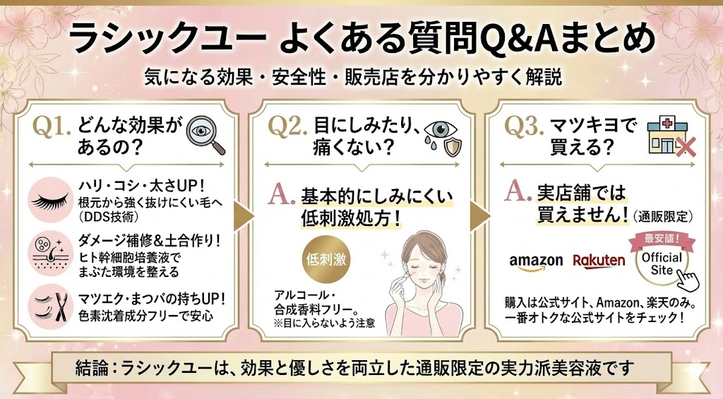 ラシックユーに関するよくある質問