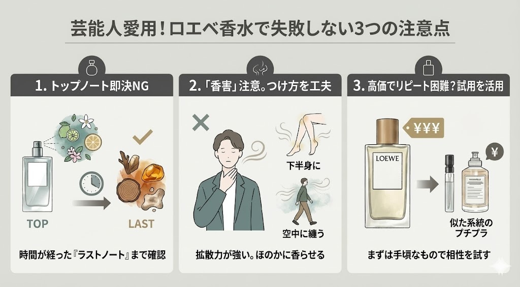芸能人も愛用!ロベエの香水で失敗しない3つの注意点