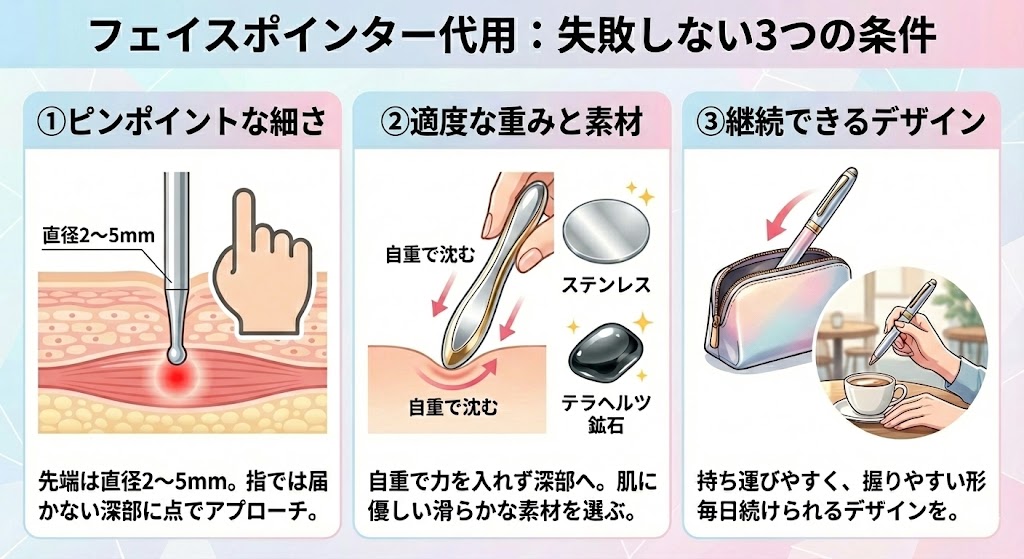 フェイスポインター代用で失敗しない!効果のある類似品の選び方