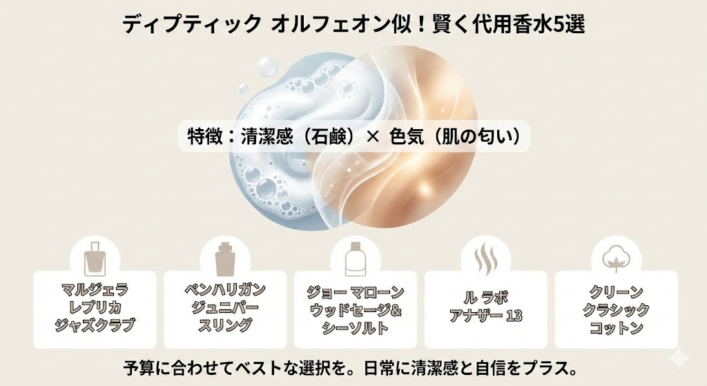 ディプティックオルフェオンに似てる香水5選!プチプラで賢く代用まとめ