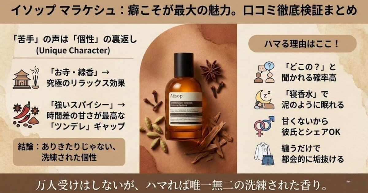 【徹底検証】イソップ「マラケシュ」の口コミ・評判