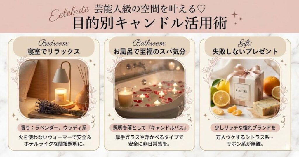 【目的別】芸能人のようなキャンドル活用術