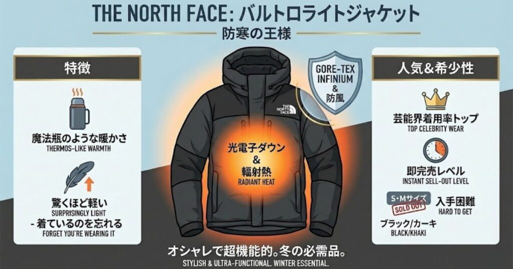 ノースフェイスの「バルトロライトジャケット」