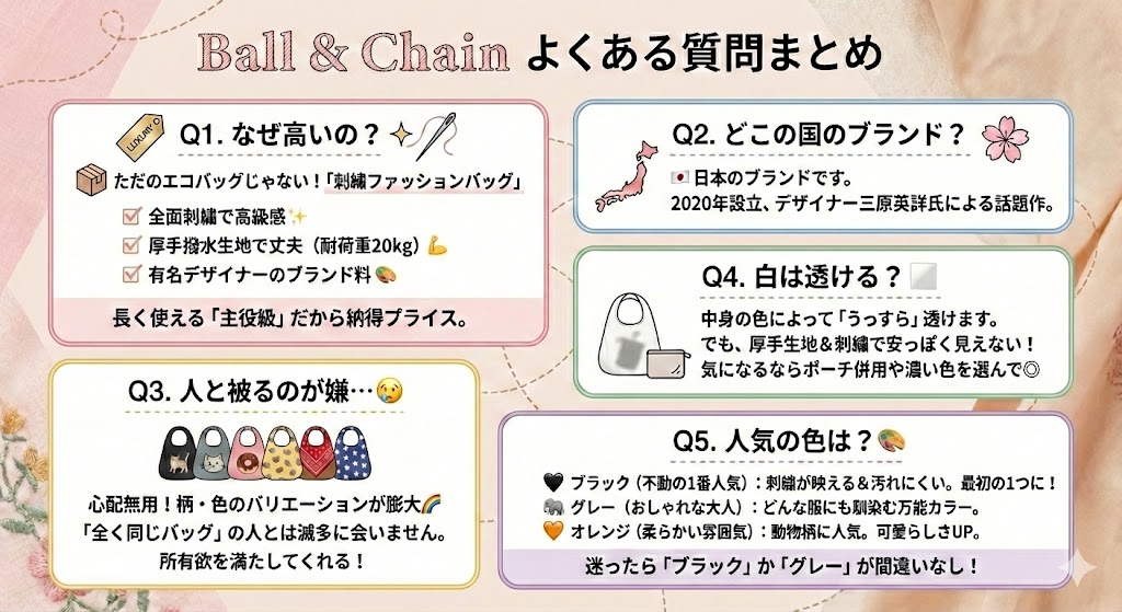 ボールアンドチェーンのよくある質問