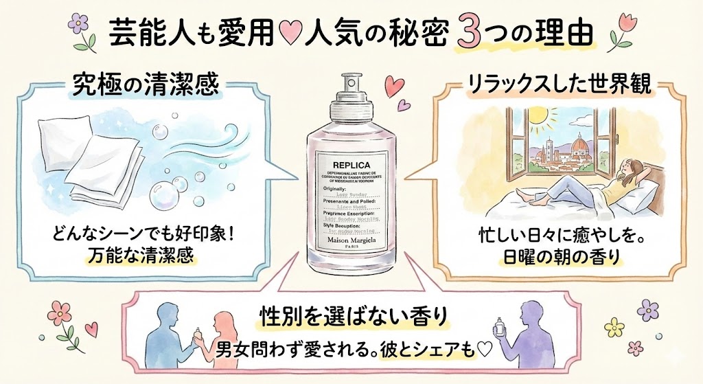 なぜ人気?芸能人がレイジーサンデーモーニングの香水を愛用する理由