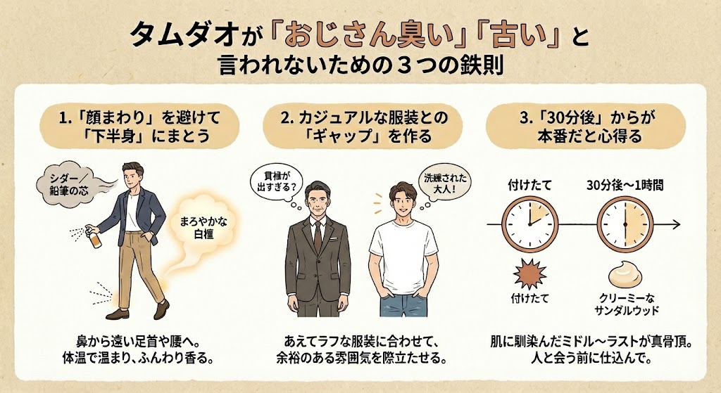 タムダオが「おじさん臭い」「古い」と言われないための3つの鉄則