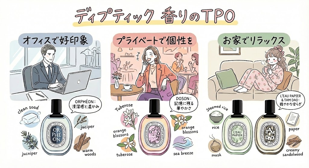 利用シーン（オン・オフ）で選ぶ