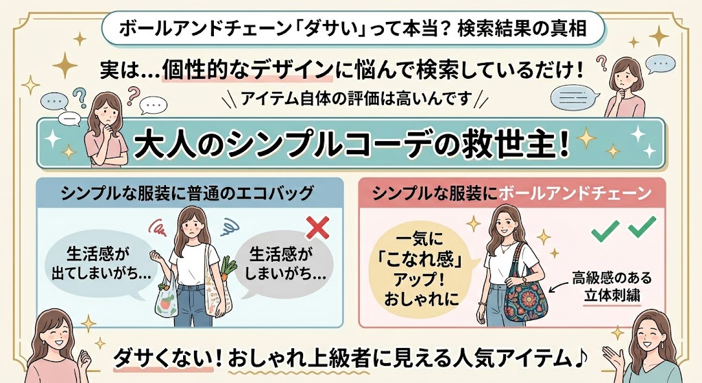 ボールアンドチェーン ダサいという噂は「派手さ」が原因？
