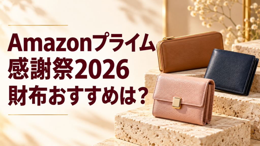 Amazonプライム感謝祭2026財布おすすめは？