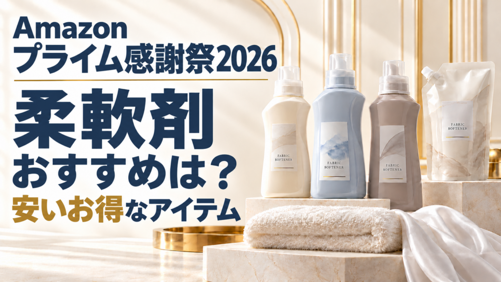Amazonプライム感謝祭2026柔軟剤おすすめは？安いお得なアイテムは？