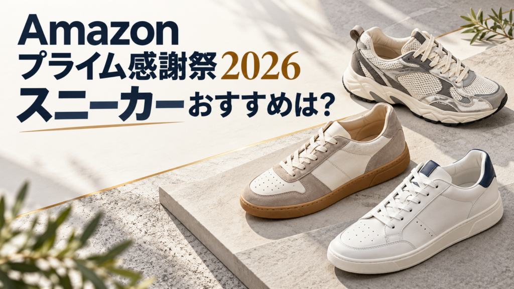 Amazonプライム感謝祭2026スニーカーおすすめは？最大49％オフでお得！
