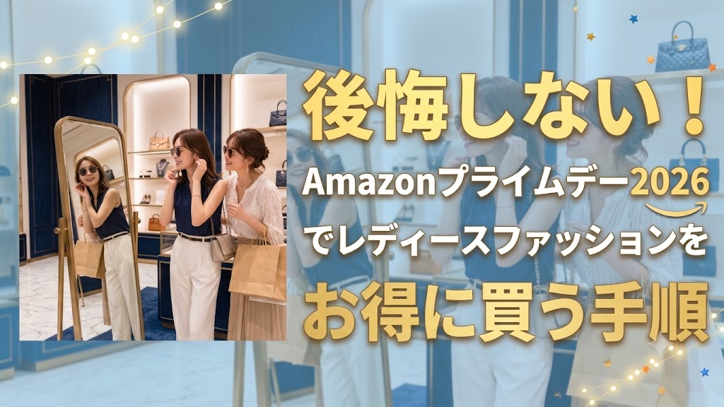 後悔しない!Amazonプライムデー2026でレディースファッションをお得に買う手順