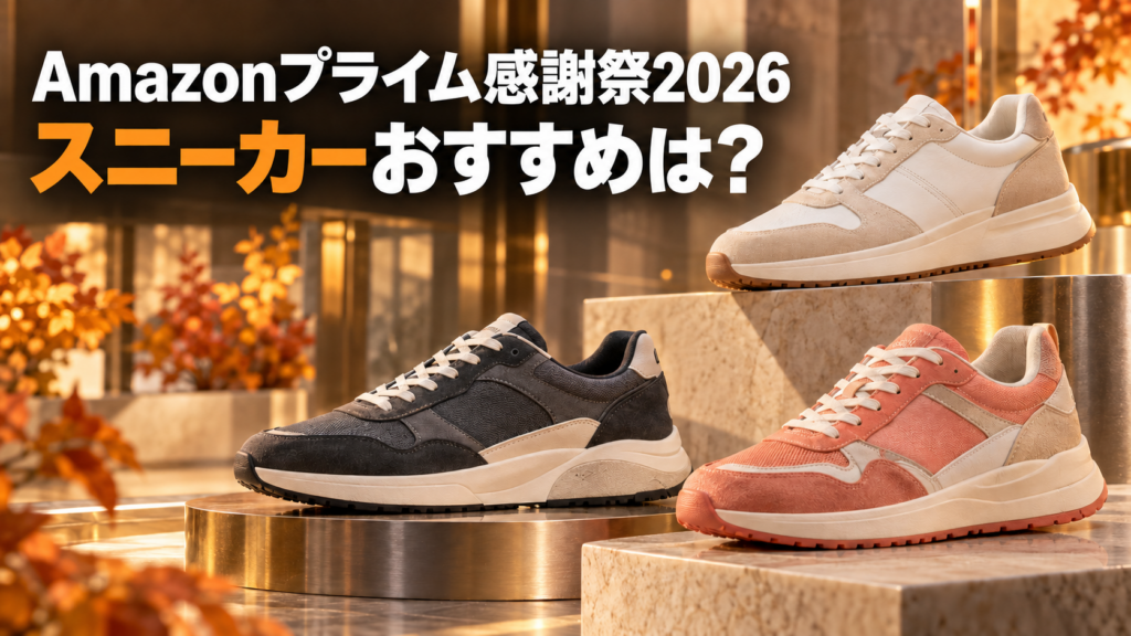 Amazonプライム感謝祭2026スニーカーおすすめは？最大49％オフでお得！